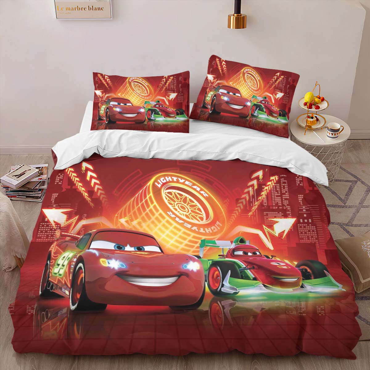 Cars Francesco And Lightning Duvet Cover 2