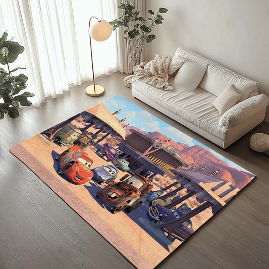 Cars Lightning McQueen Sally and Mater Rug