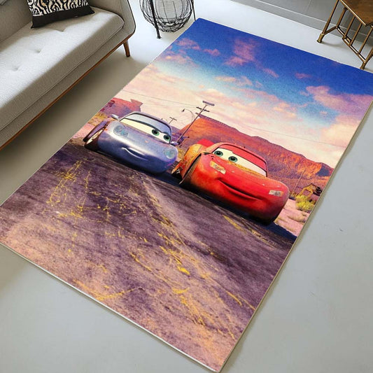 Cars Lightning McQueen and Sally Carrera Rug