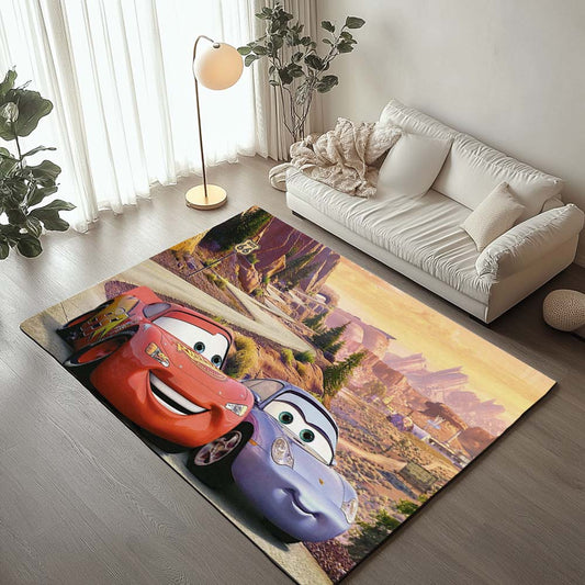 Cars Lightning McQueen and Sally Carrera 2 Rug