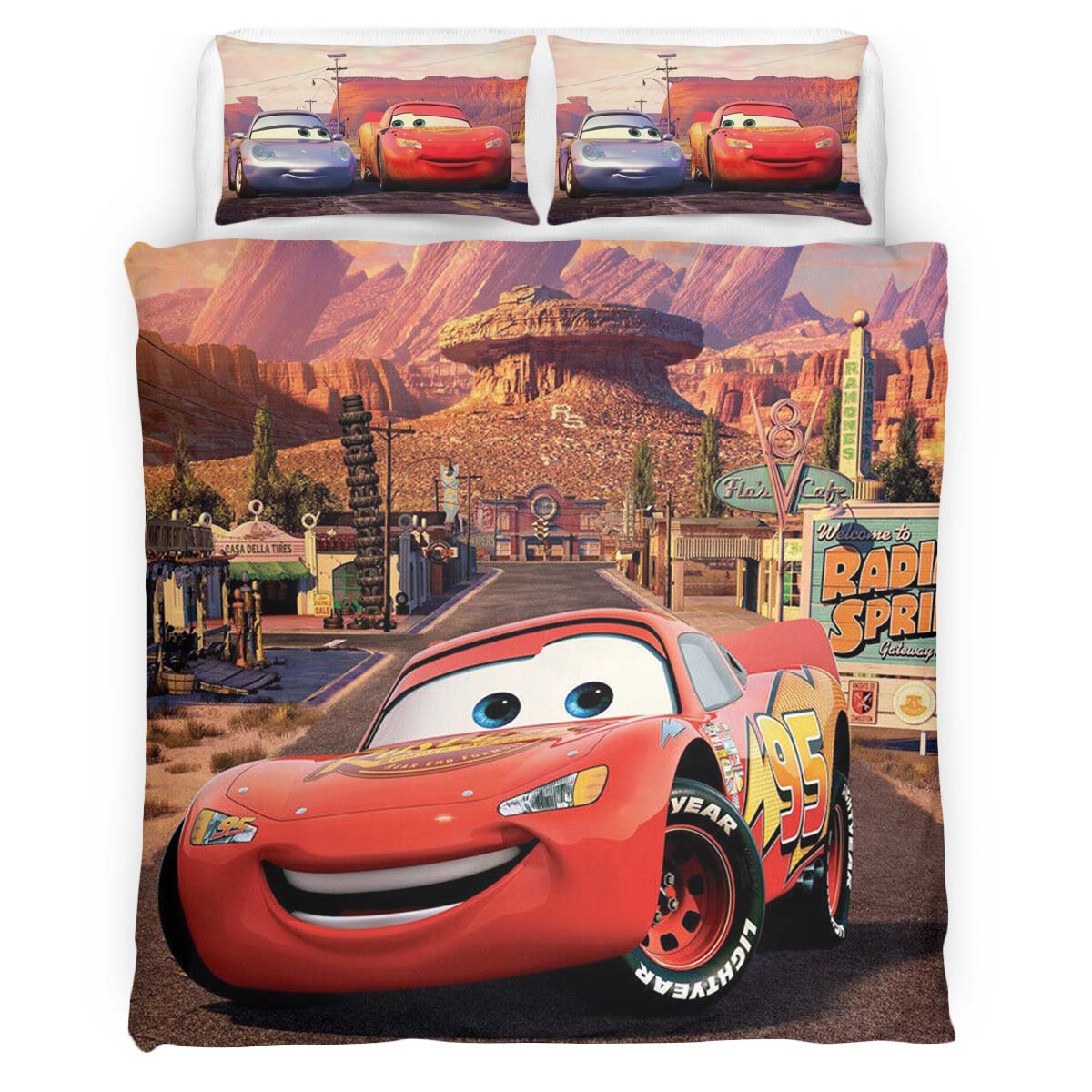 Cars Movie Lightning McQueen Duvet Cover