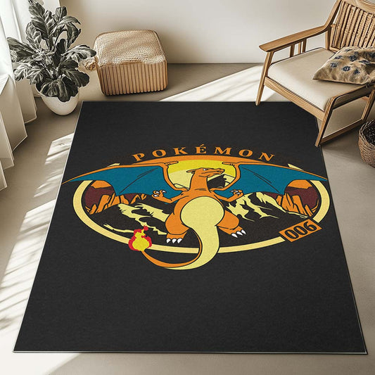 Charizard Pokemon 10 Rug