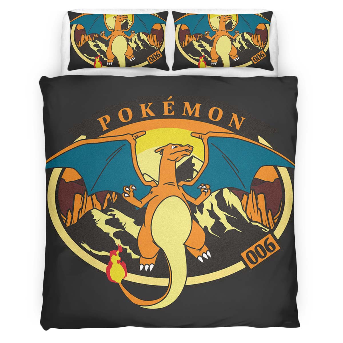 Charizard Pokemon 10 Duvet Cover
