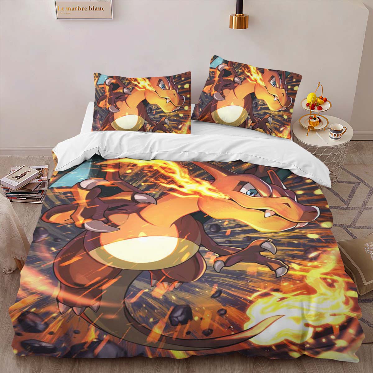 Charizard Pokemon 3 Duvet Cover 2