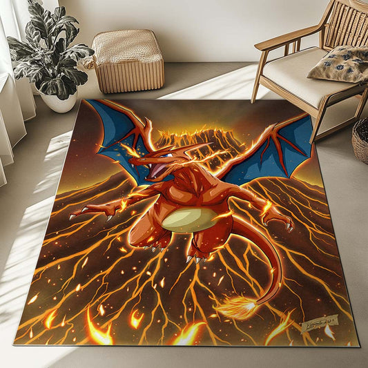 Charizard Pokemon 4 Rug