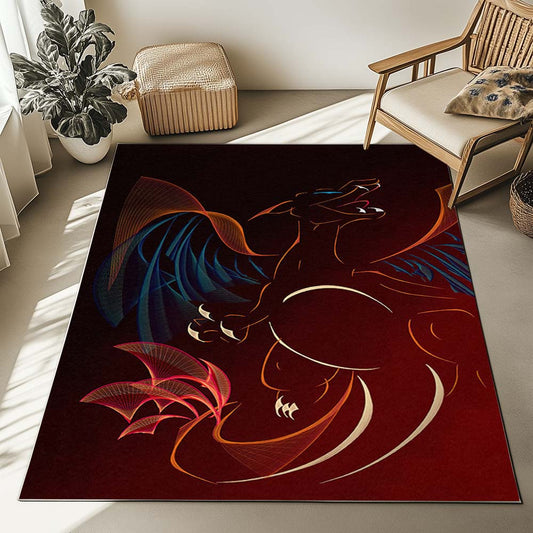 Charizard Pokemon Art Rug