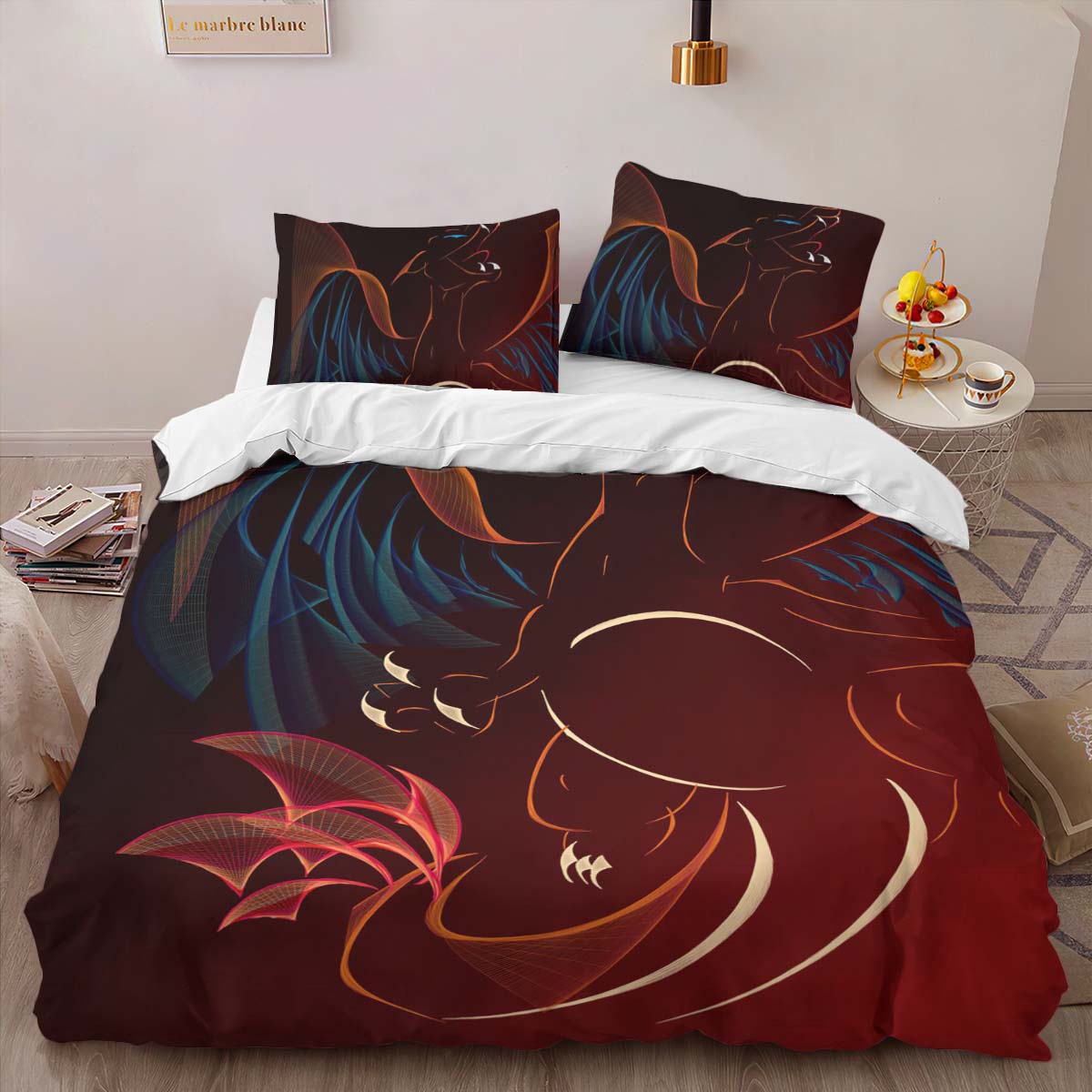 Charizard Pokemon Art Duvet Cover 2