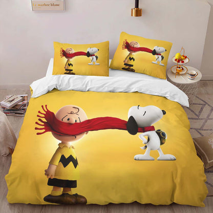 Charlie Brown and Snoopy Peanuts 2 Duvet Cover 2
