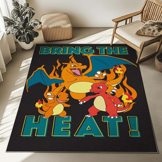 Charmander Charmeleon Charizard Fire Pokemon 5 Rug