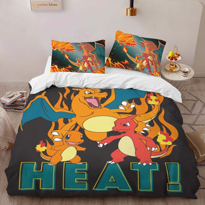 Charmander Charmeleon Charizard Fire Pokemon 5 Duvet Cover 2