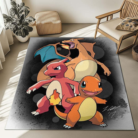 Charmander Charmeleon Charizard Pokemon 2 Rug