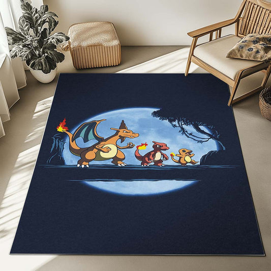 Charmander Charmeleon Charizard Pokemon 3 Rug