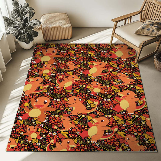 Charmander Fire Pokemon Rug