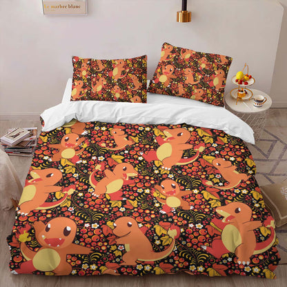 Charmander Fire Pokemon Duvet Cover 2