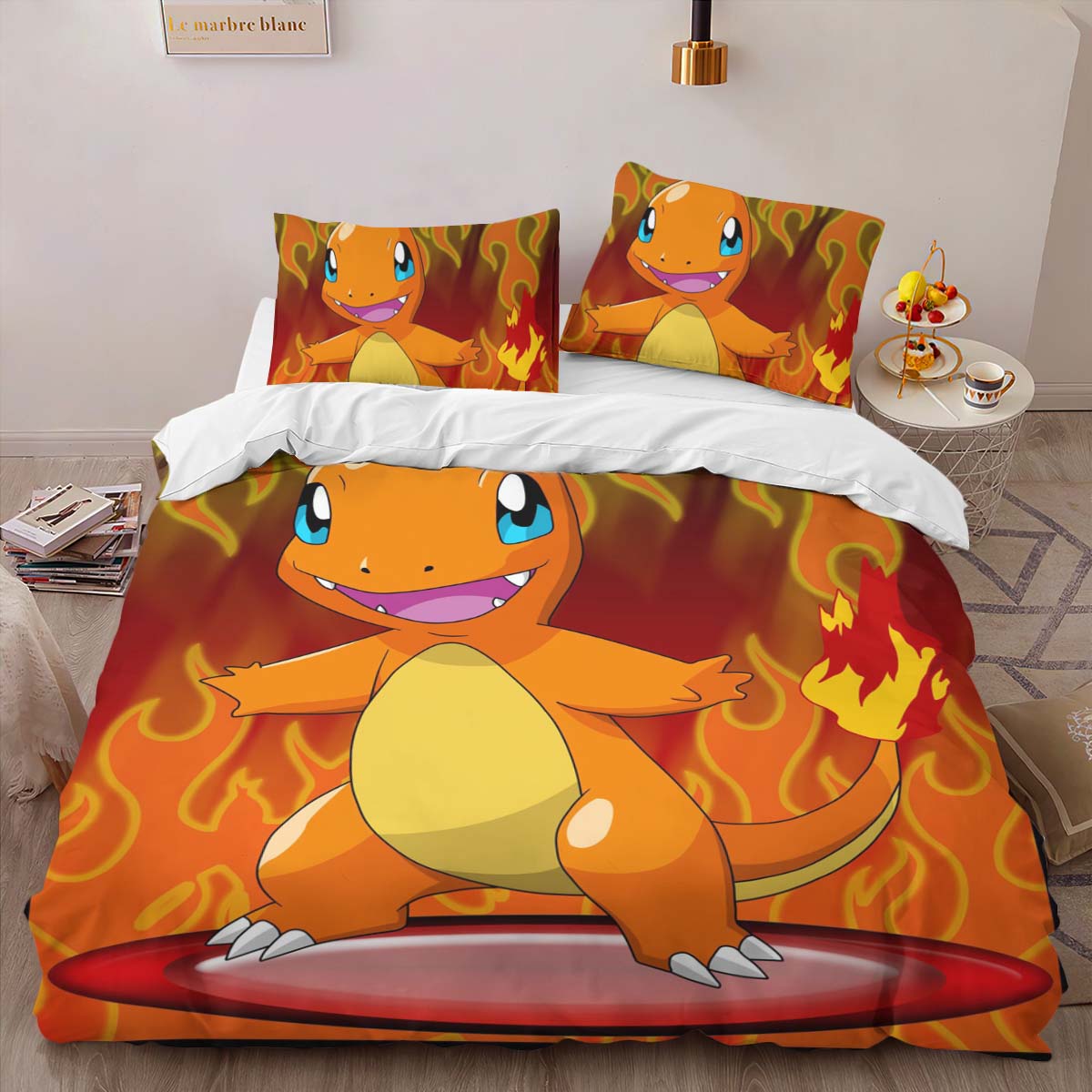 Charmander Fire Pokemon 3 Duvet Cover 2
