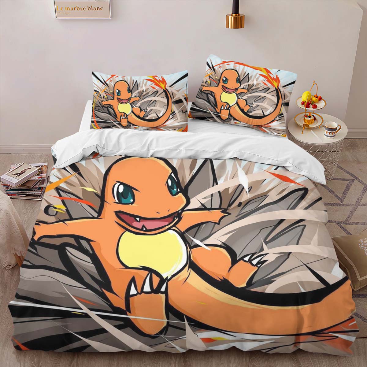 Charmander Fire Pokemon 4 Duvet Cover 2