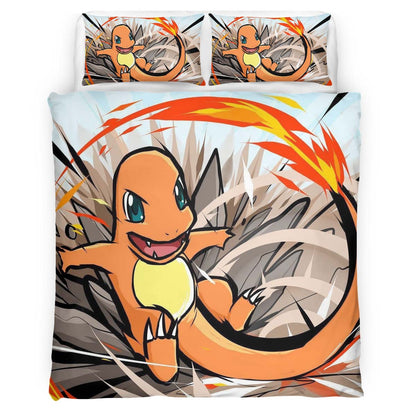 Charmander Fire Pokemon 4 Duvet Cover