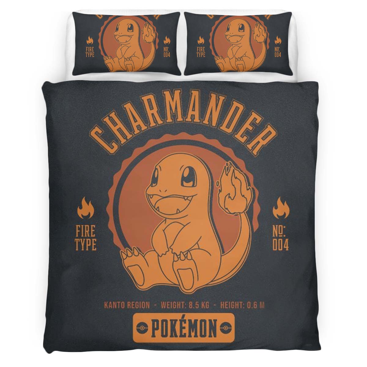 Charmander Fire Pokemon 6 Duvet Cover