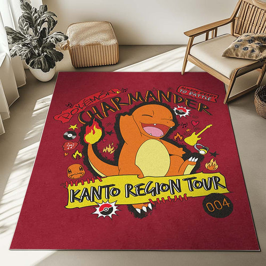 Charmander Fire Pokemon 7 Rug