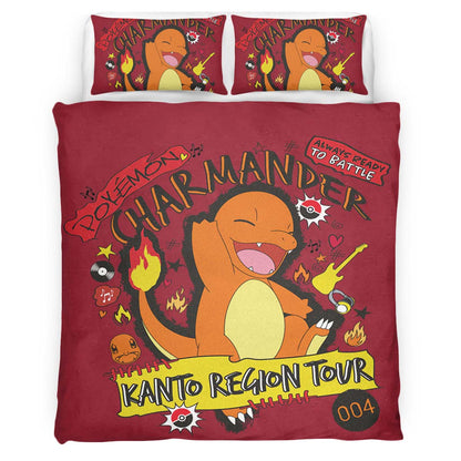 Charmander Fire Pokemon 7 Duvet Cover