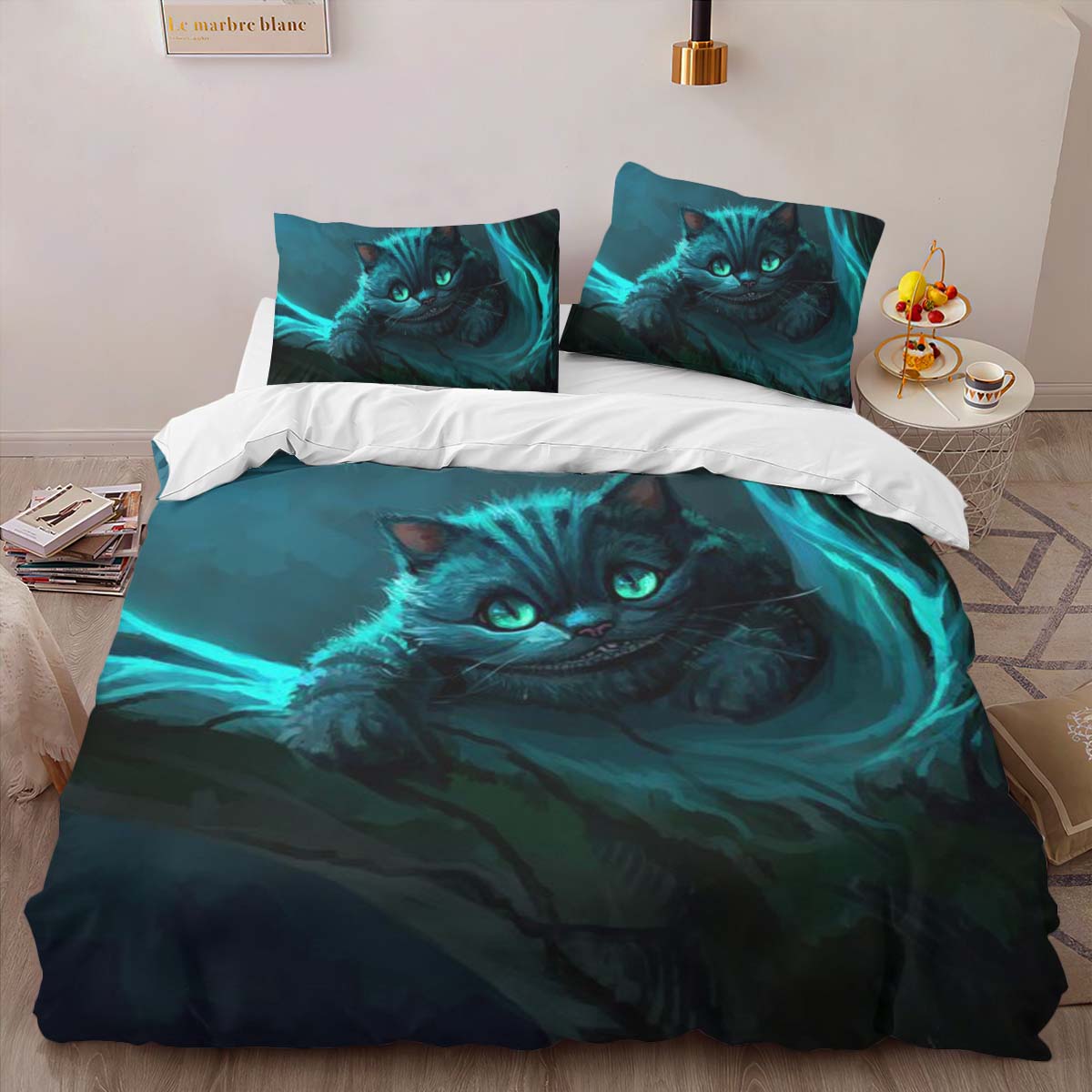 Cheshire Cat Alive in Wonderland 02 Duvet Cover 2