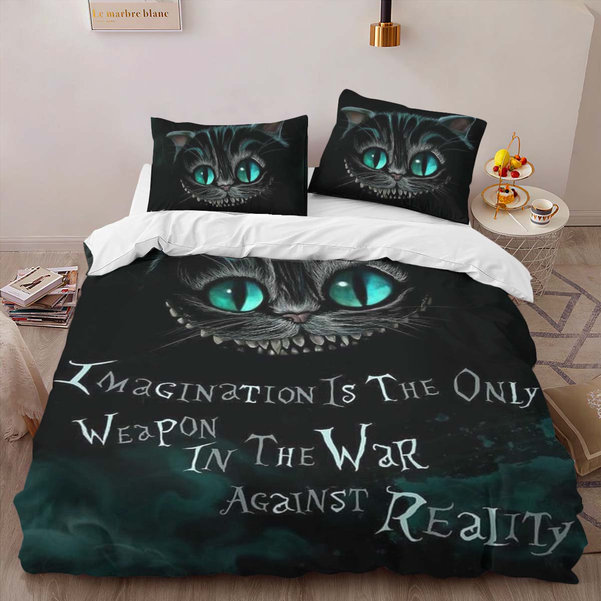 Cheshire Cat Alive in Wonderland 03 Duvet Cover 2