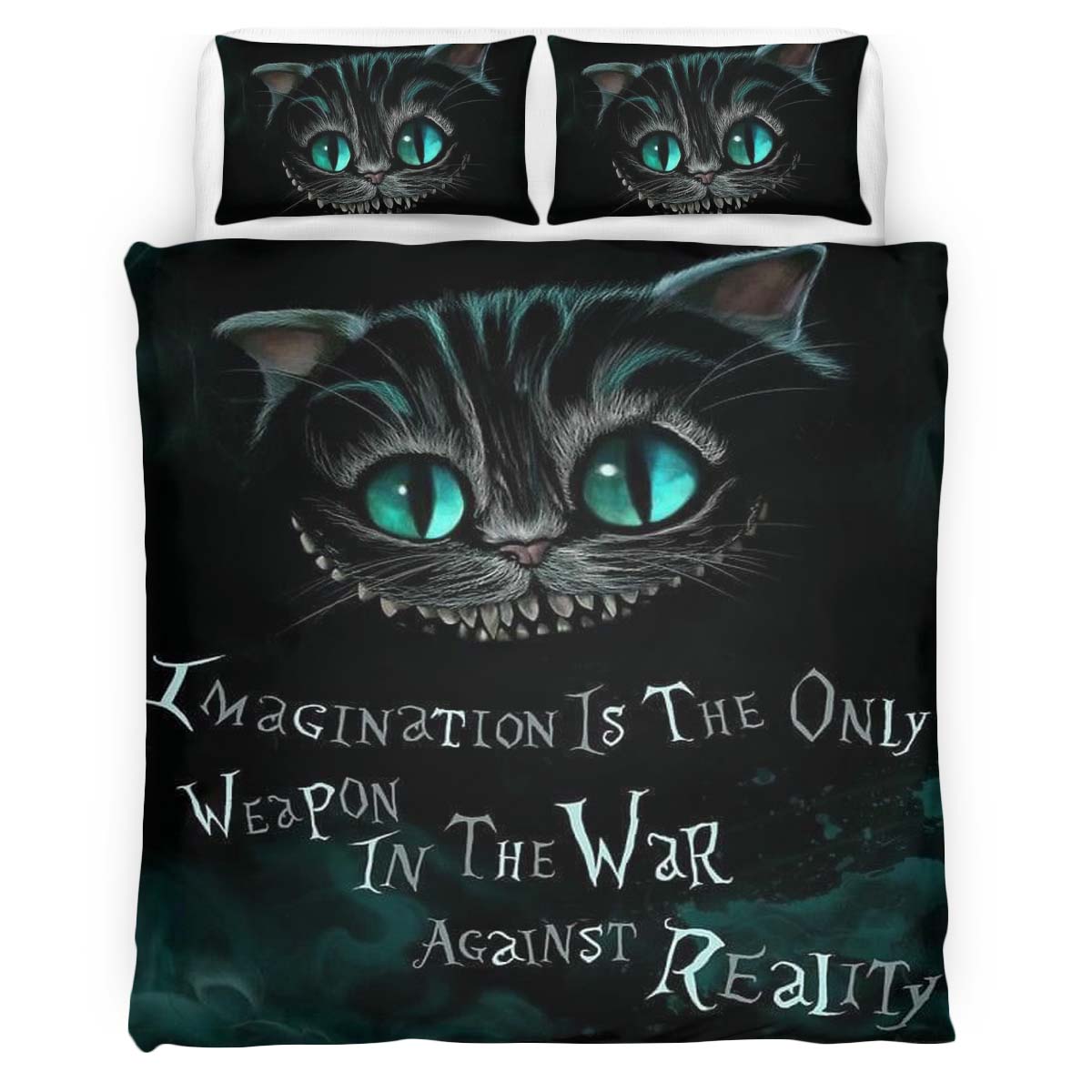Cheshire Cat Alive in Wonderland 03 Duvet Cover
