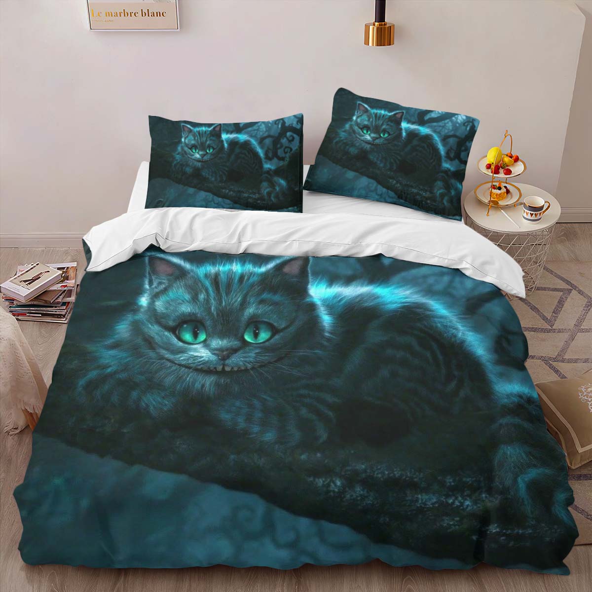 Cheshire Cat Alive in Wonderland 04 Duvet Cover 2