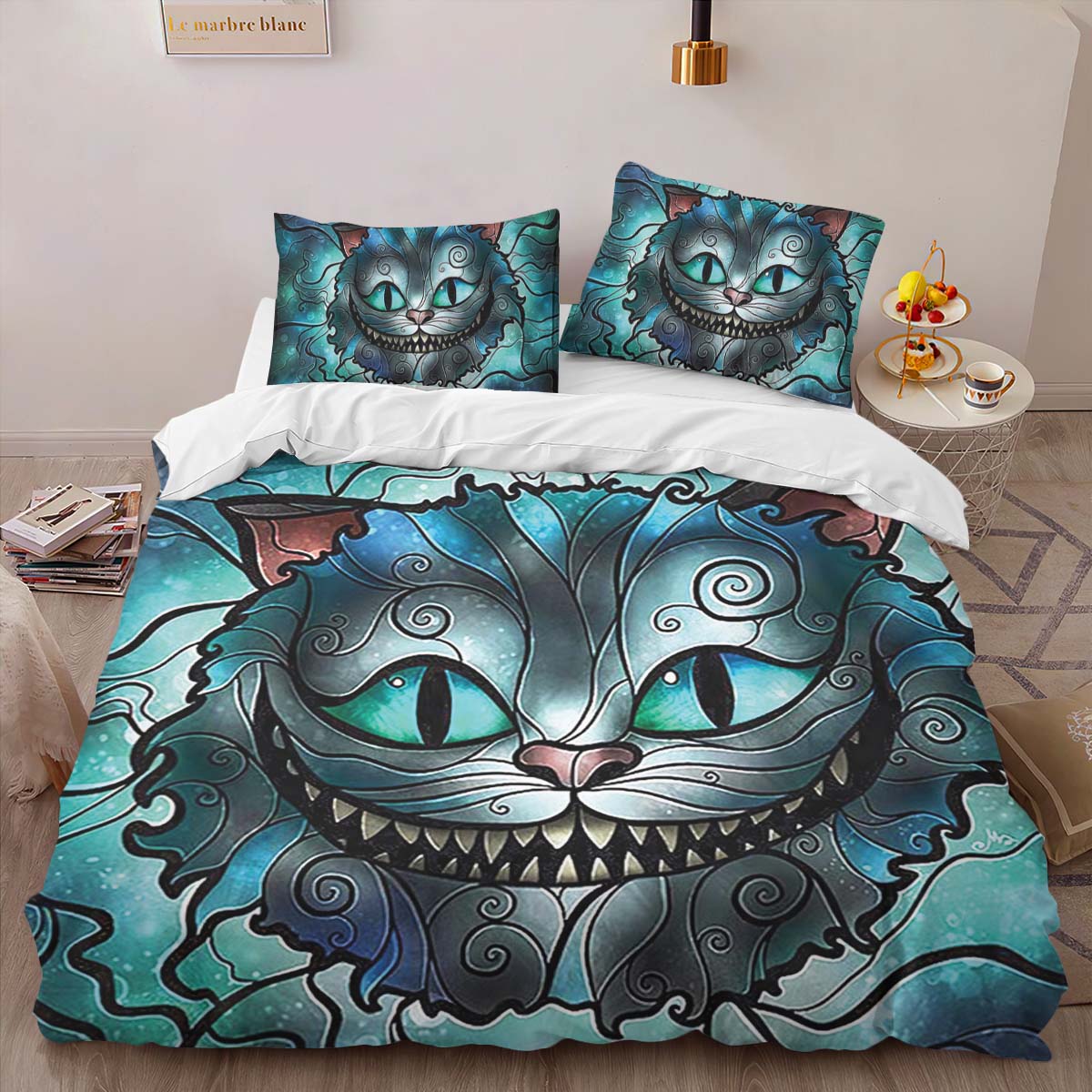 Cheshire Cat Alive in Wonderland 05 Duvet Cover 2