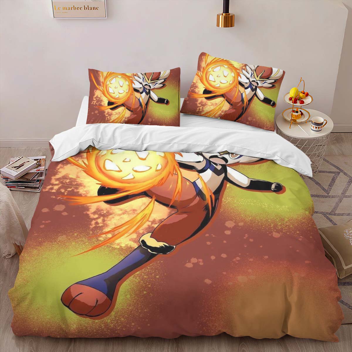 Cinderace Pokemon 11 Duvet Cover 2