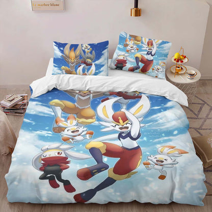 Cinderace Pokemon Duvet Cover 2