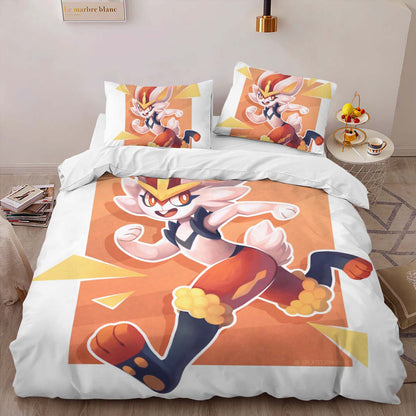 Cinderace Pokemon 2 Duvet Cover 2