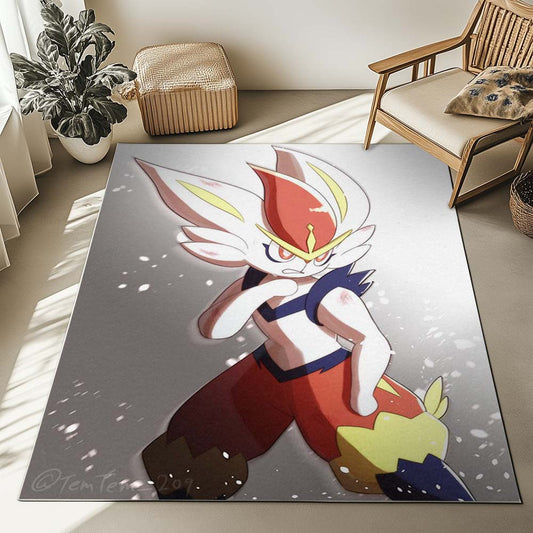 Cinderace Pokemon 3 Rug