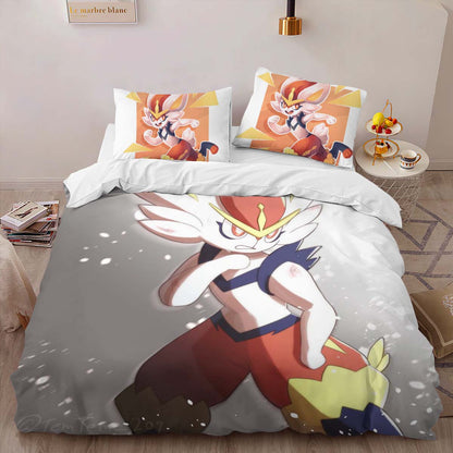 Cinderace Pokemon 3 Duvet Cover 2