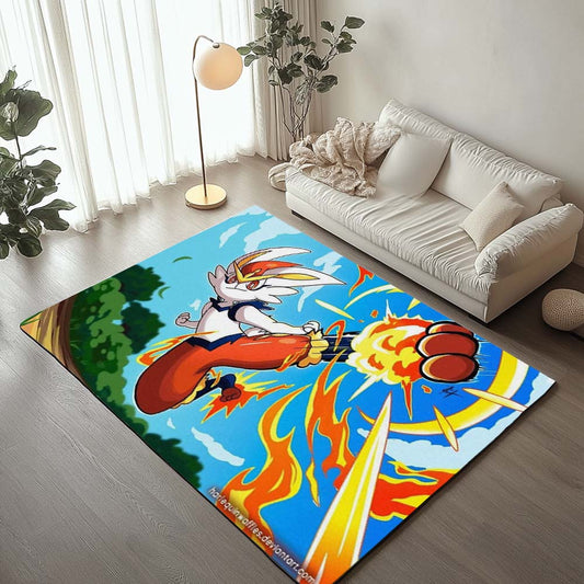 Cinderace Pokemon 5 Rug