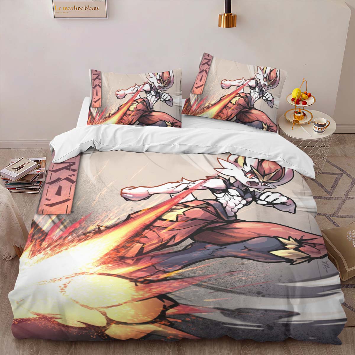 Cinderace Pokemon 7 Duvet Cover 2