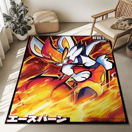 Cinderace Pokemon 8 Rug