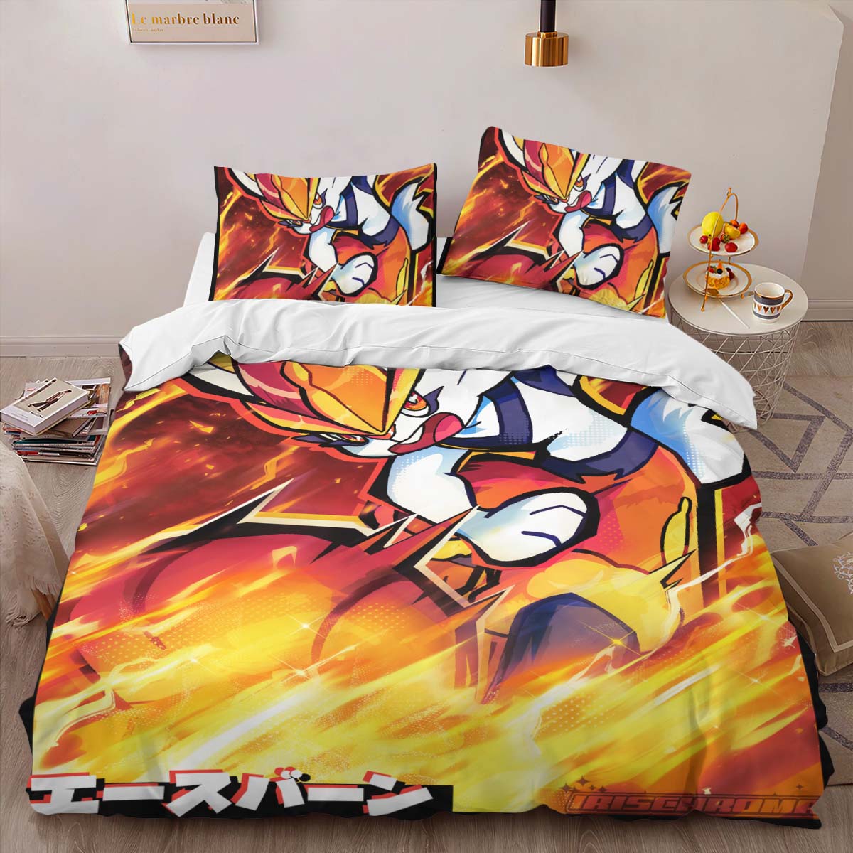 Cinderace Pokemon 8 Duvet Cover 2