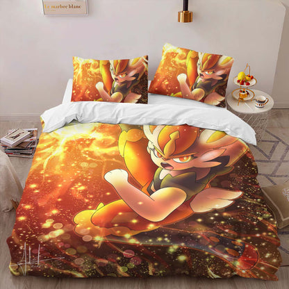 Cinderace Pokemon 9 Duvet Cover 2