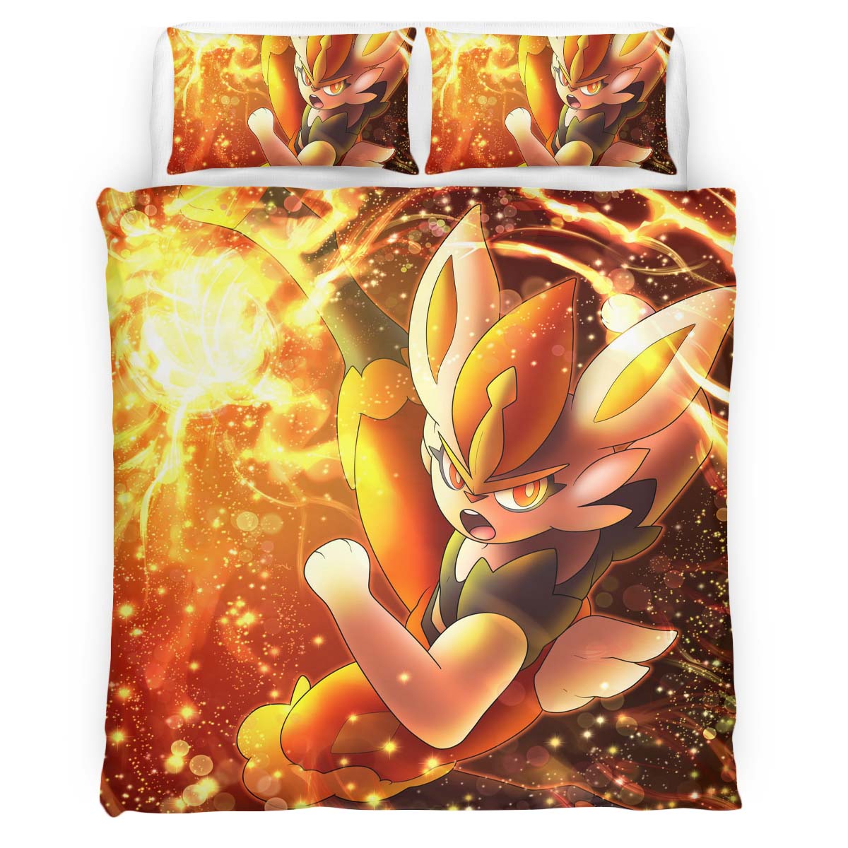 Cinderace Pokemon 9 Duvet Cover