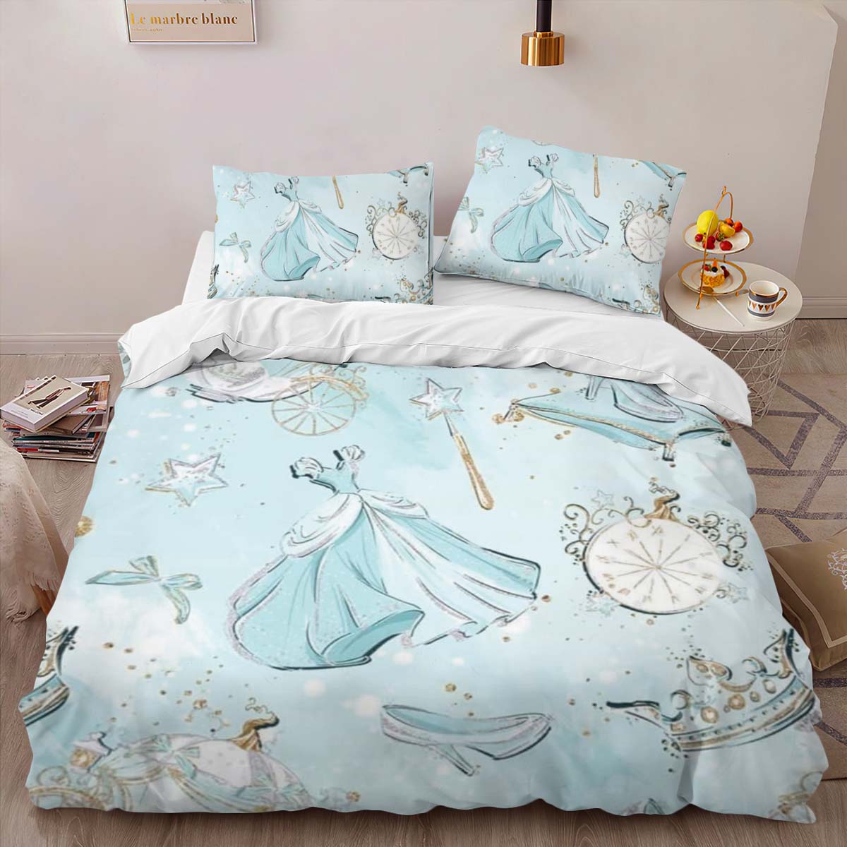 Cinderella Disney Princess Pattern 01 Duvet Cover 2