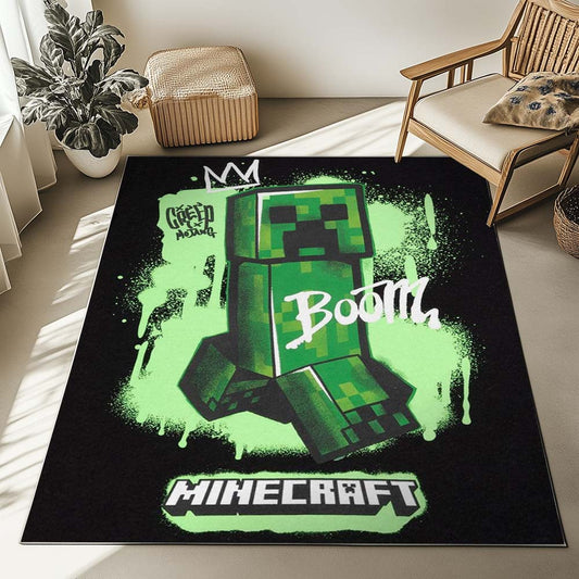 Creeper in Minecraft Boom Rug