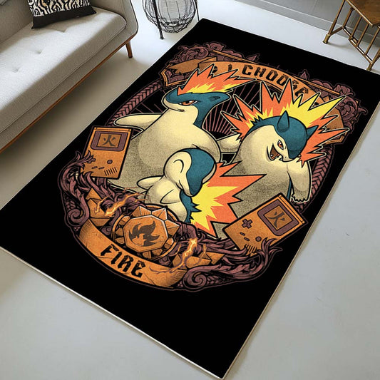 Cyndaquil Fire Pokemon Rug