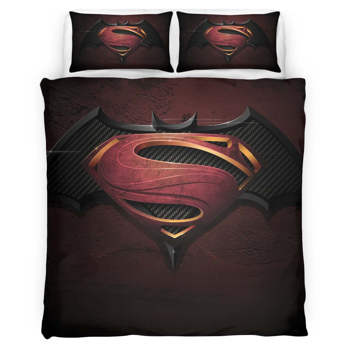 DC Batman And Superman Duvet Cover
