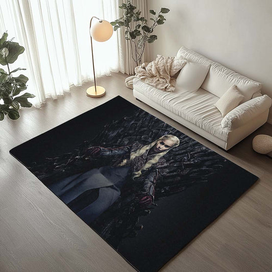 Daenerys Targaryen on the Iron Throne Rug