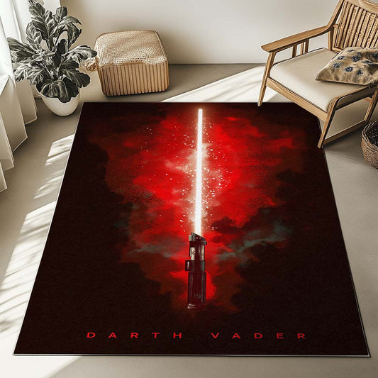 Darth Vader Red Lightsaber Rug