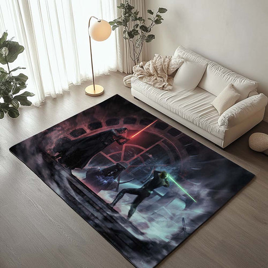 Darth Vader Vs Luke Skywalker Rug