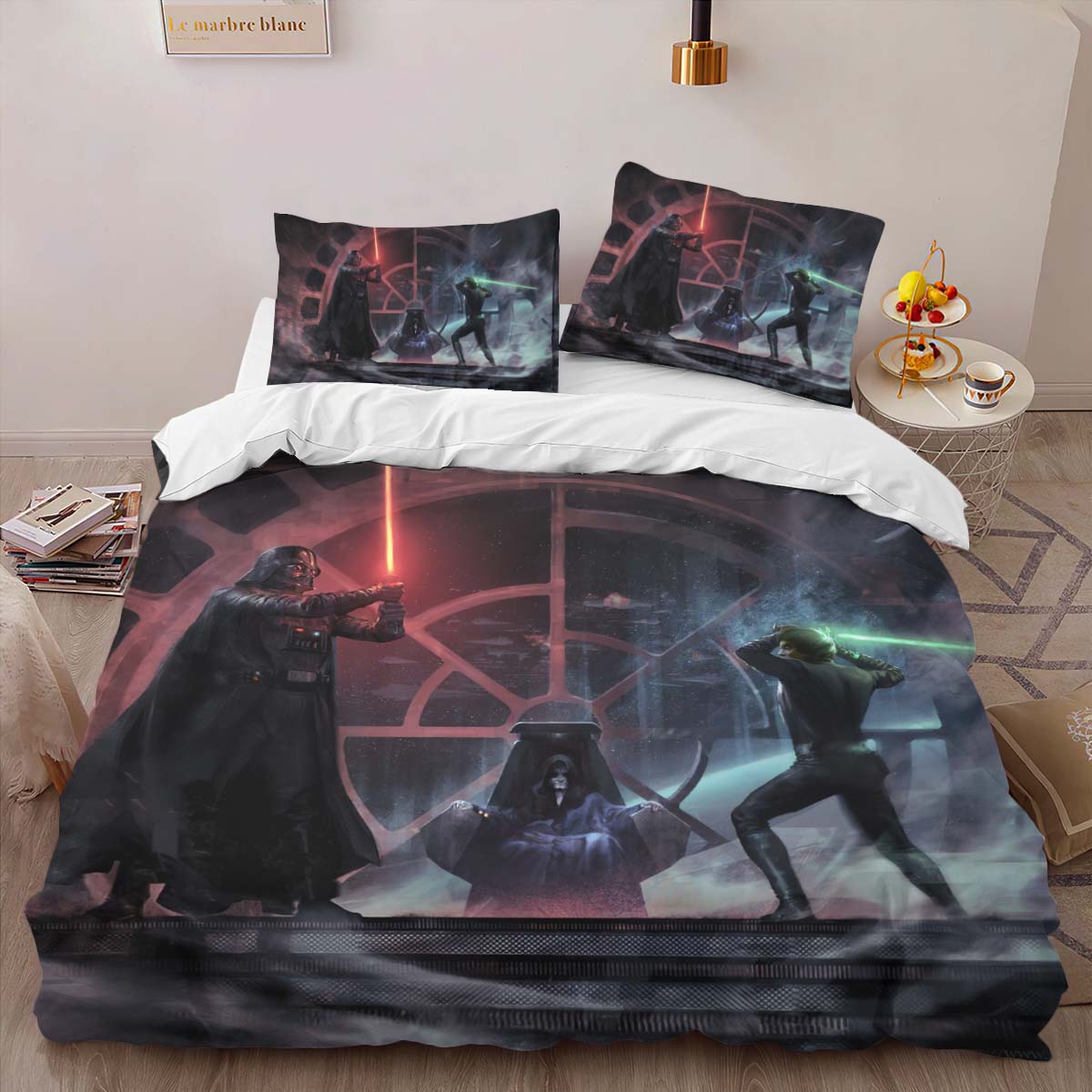 Darth Vader Vs Luke Skywalker Duvet Cover 2