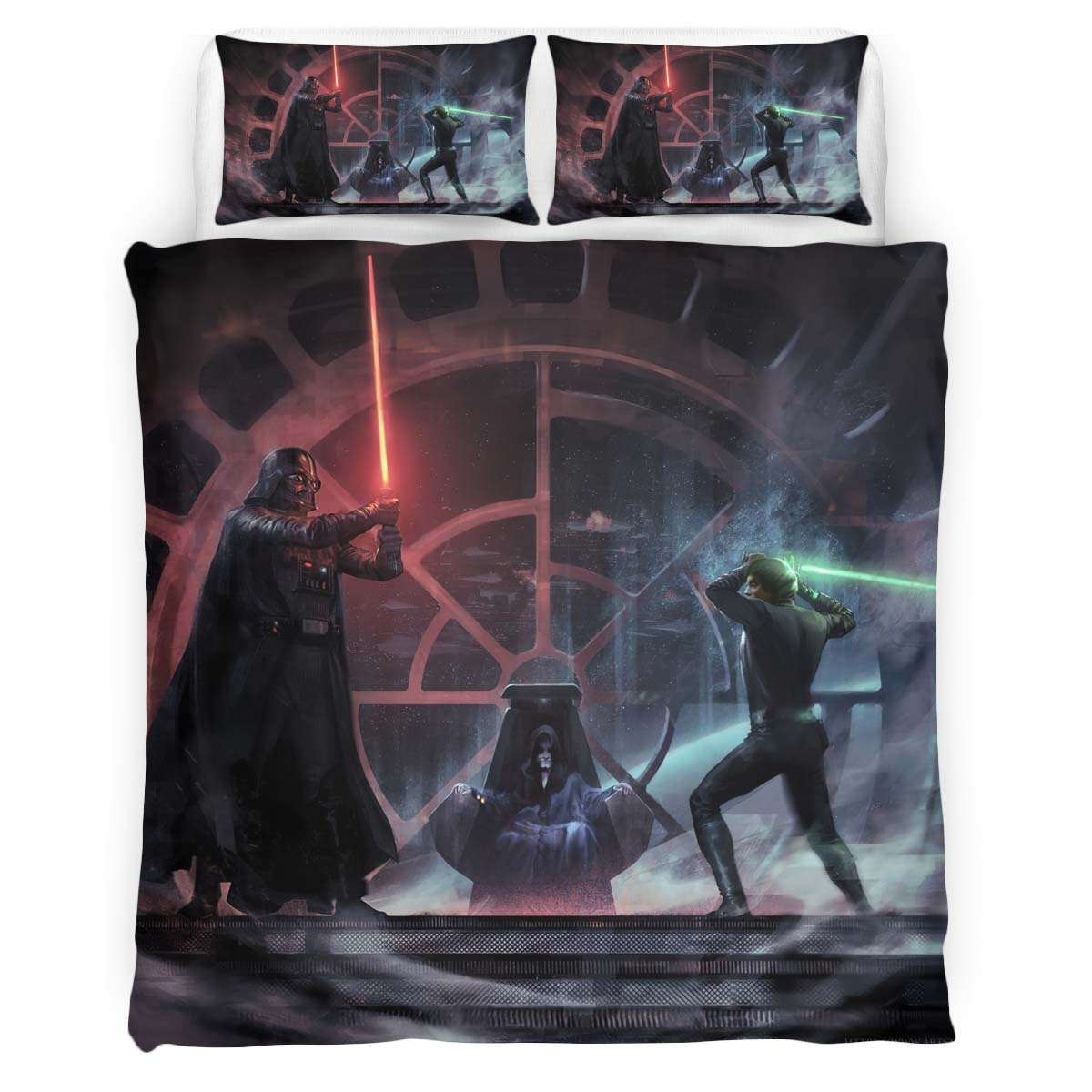 Darth Vader Vs Luke Skywalker Duvet Cover