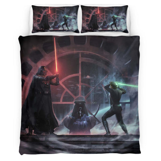 Darth Vader Vs Luke Skywalker Duvet Cover